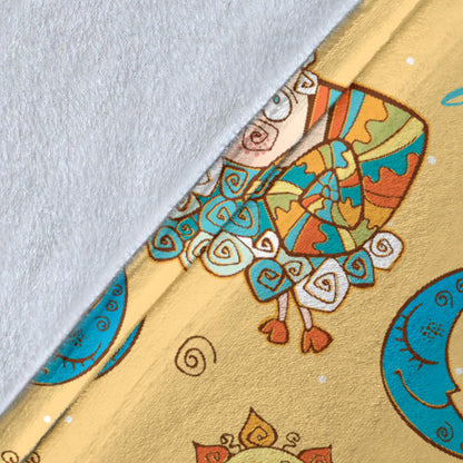 Aries Zodiac Pattern Print Design 03 Premium Blanket