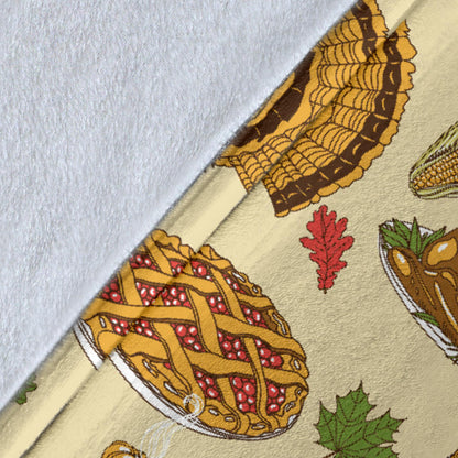 Turkey Pattern Print Design 02 Premium Blanket