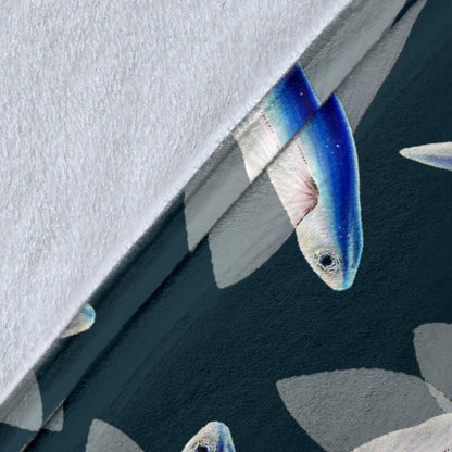 Flying Fish Pattern Print Design 04 Premium Blanket