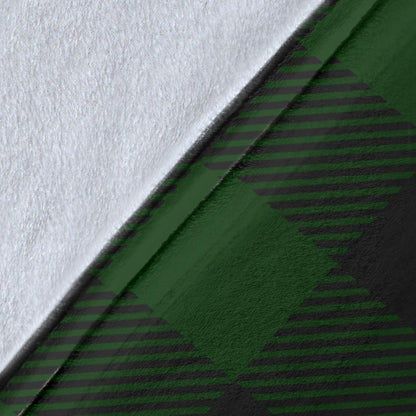 Buffalo check Green Pattern Print Design 02 Premium Blanket