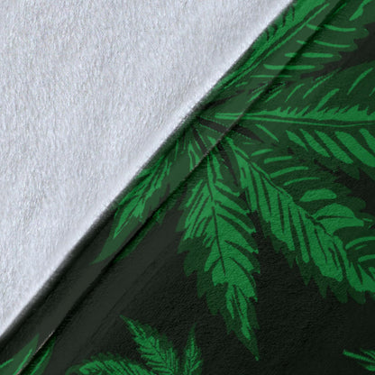 Pot Leaf Pattern Print Design A04 Premium Blanket