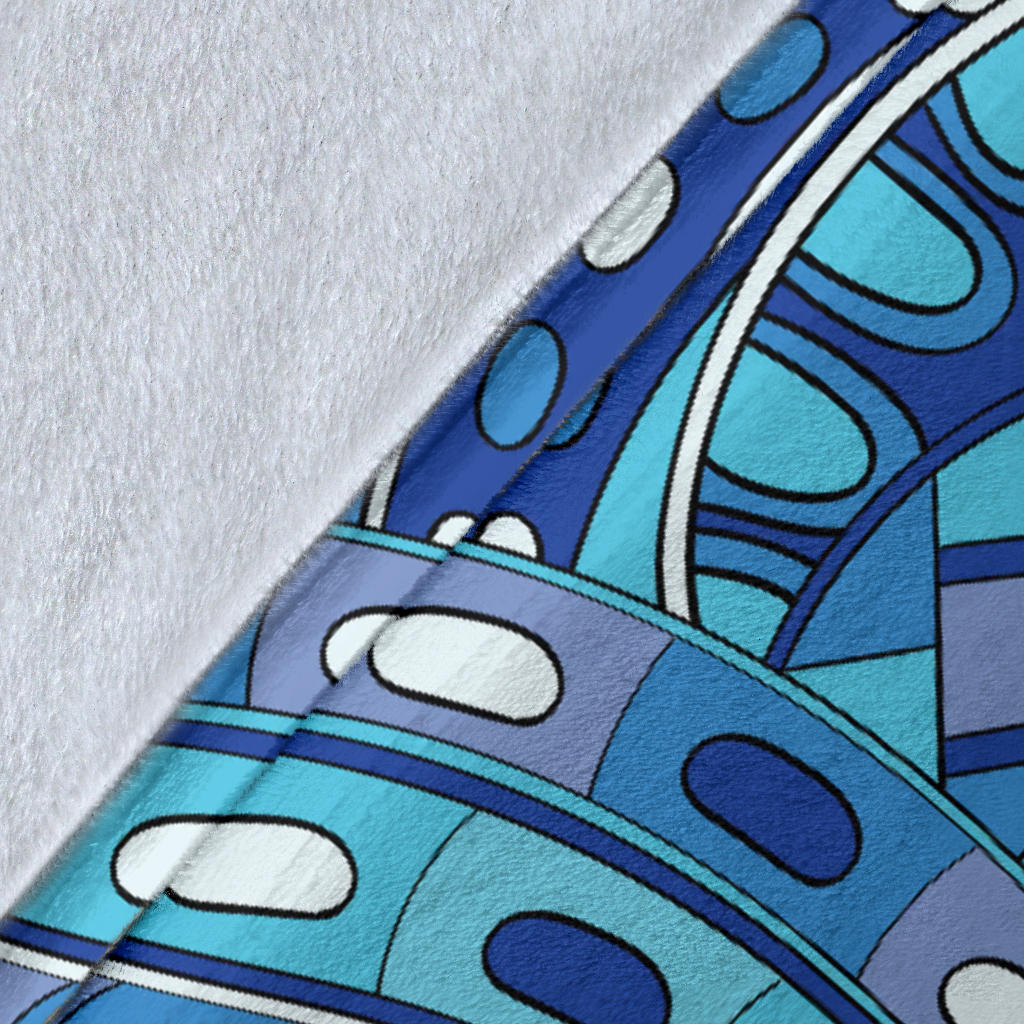 Funky Retro Pattern Print Design A02 Premium Blanket