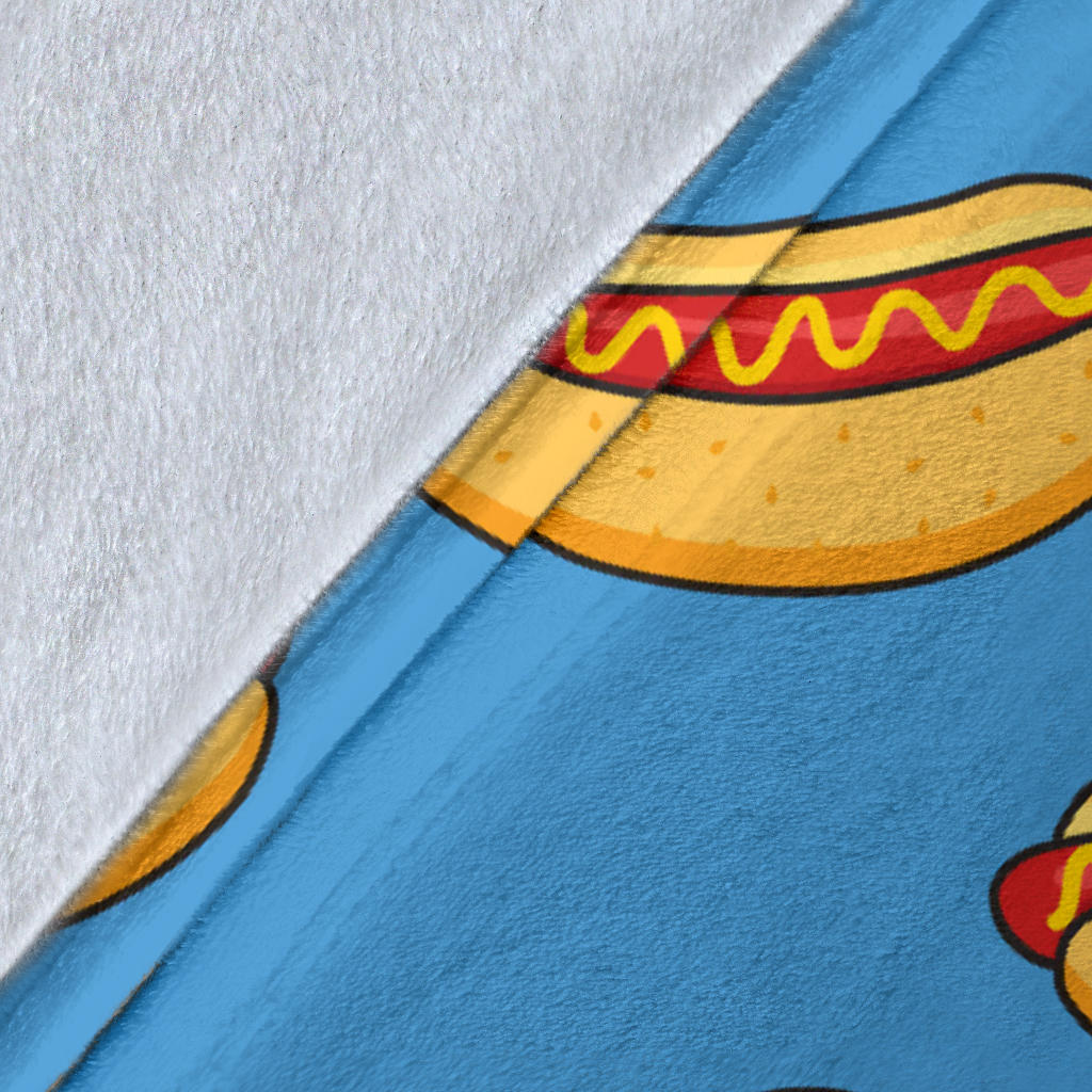 Hot Dog Pattern Print Design 02 Premium Blanket