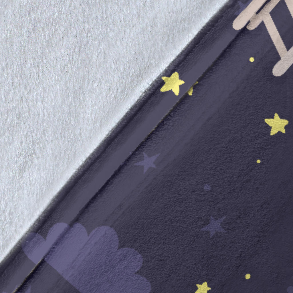 Sheep Night Pattern Print Design 02 Premium Blanket