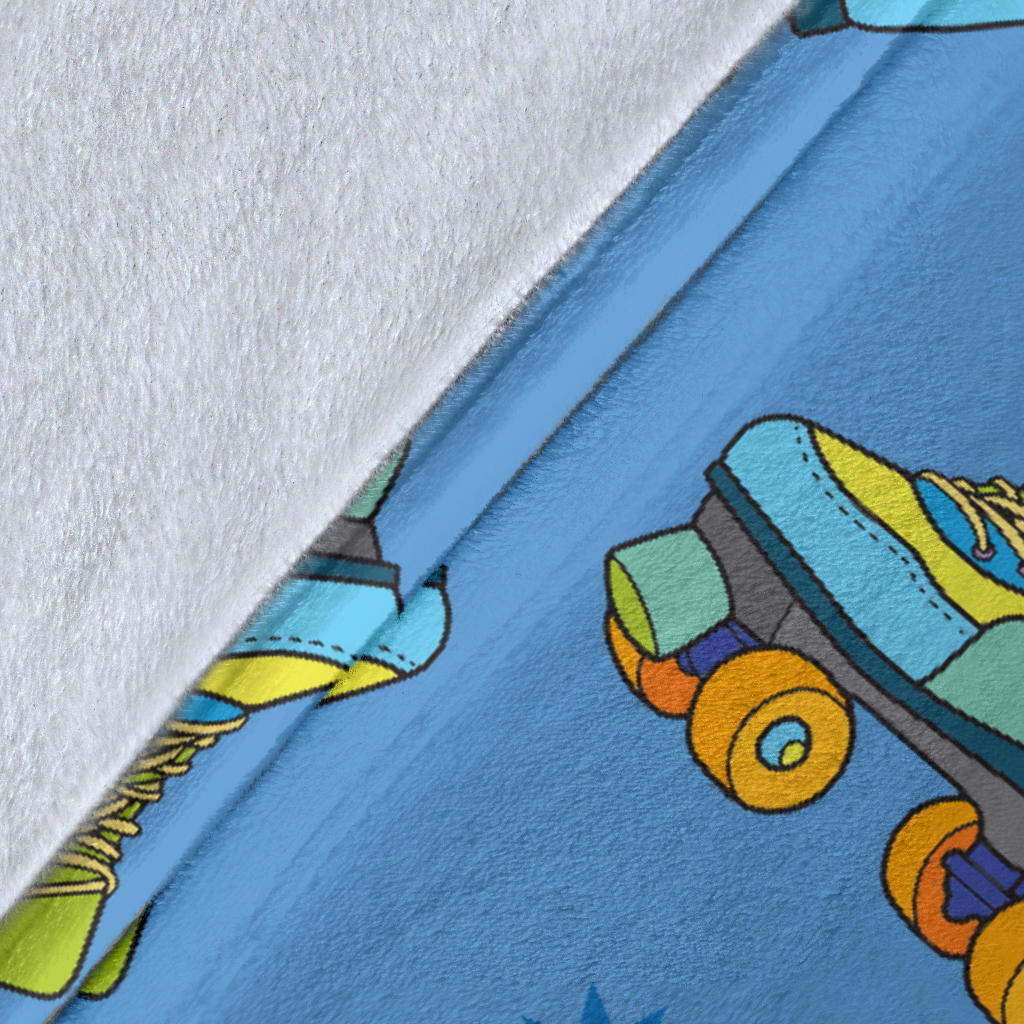 Roller skate Pattern Print Design A04 Premium Blanket