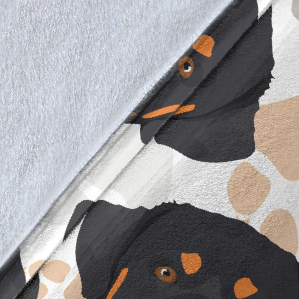 Rottweiler Pattern Print Design A03 Premium Blanket