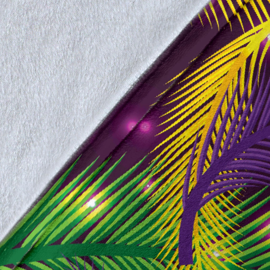 Mardi Gras Pattern Print Design 09 Premium Blanket