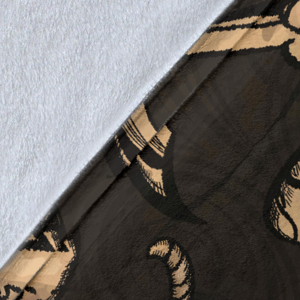 Pirate Pattern Print Design A03 Premium Blanket
