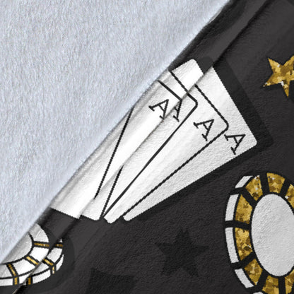 Casino Pattern Print Design 05 Premium Blanket