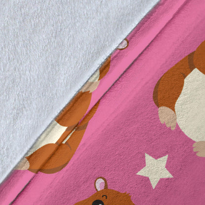 Hamster Cute Pattern Print Design 02 Premium Blanket
