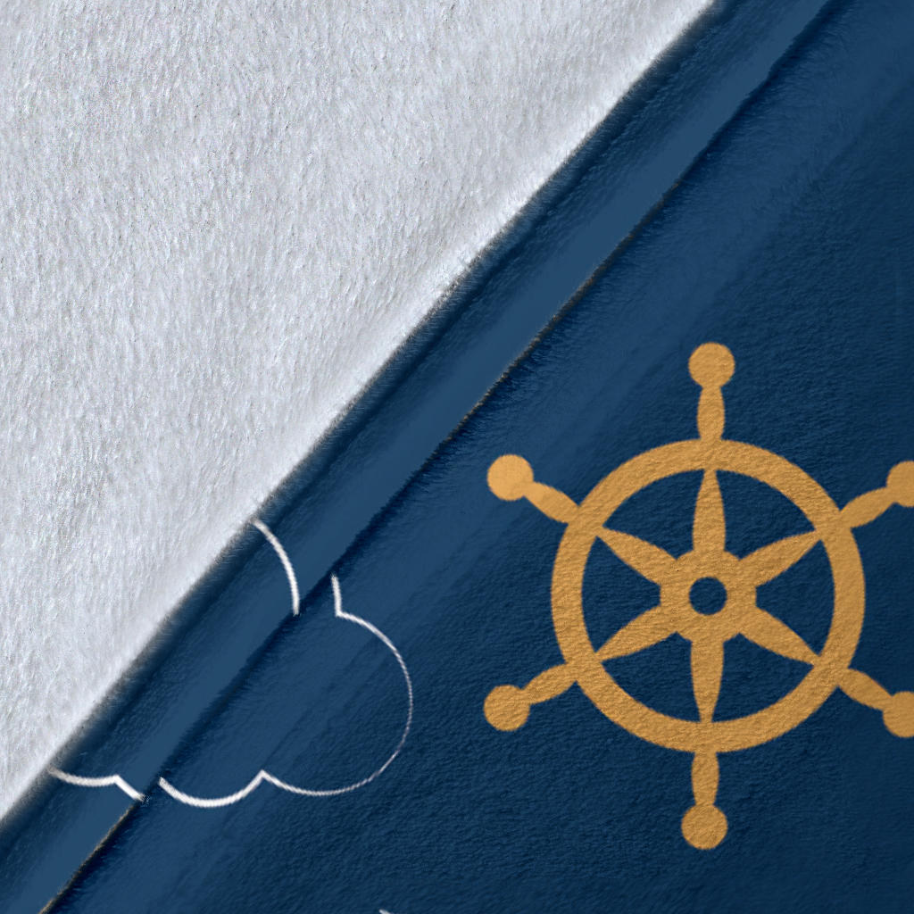 Nautical Pattern Print Design A06 Premium Blanket