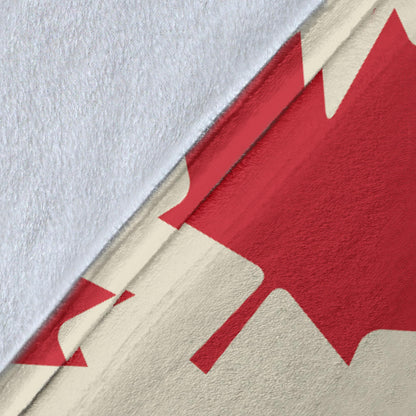Maple Leaf Pattern Print Design 03 Premium Blanket