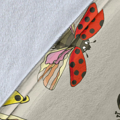 Ladybug Pattern Print Design 04 Premium Blanket