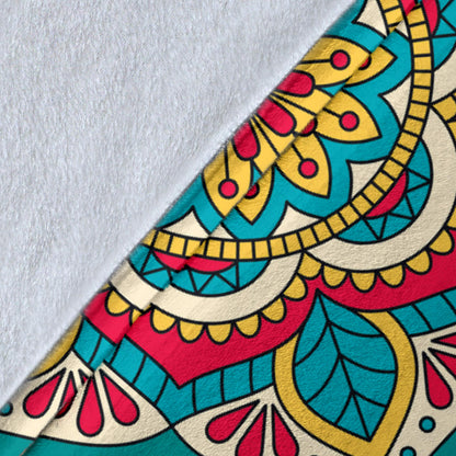 Mandala Pattern Print Design 03 Premium Blanket