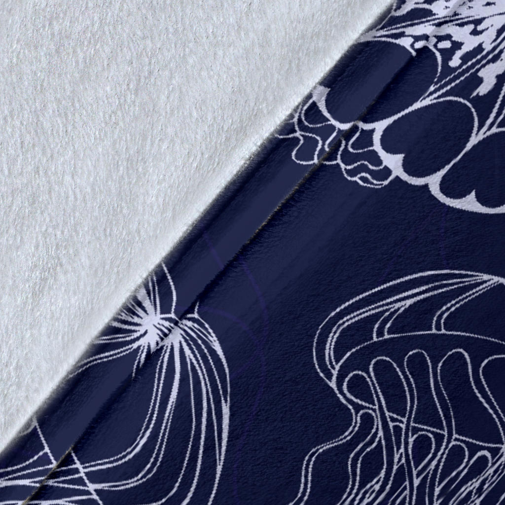 Jellyfish Pattern Print Design 05 Premium Blanket