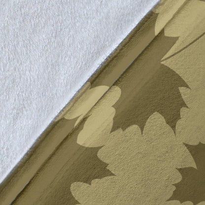 Maple Leaf Pattern Print Design 01 Premium Blanket