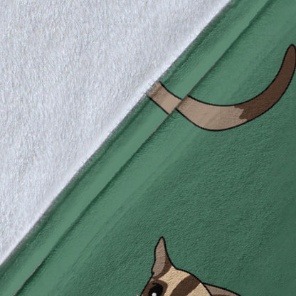 Sugar Glider Pattern Print Design 01 Premium Blanket