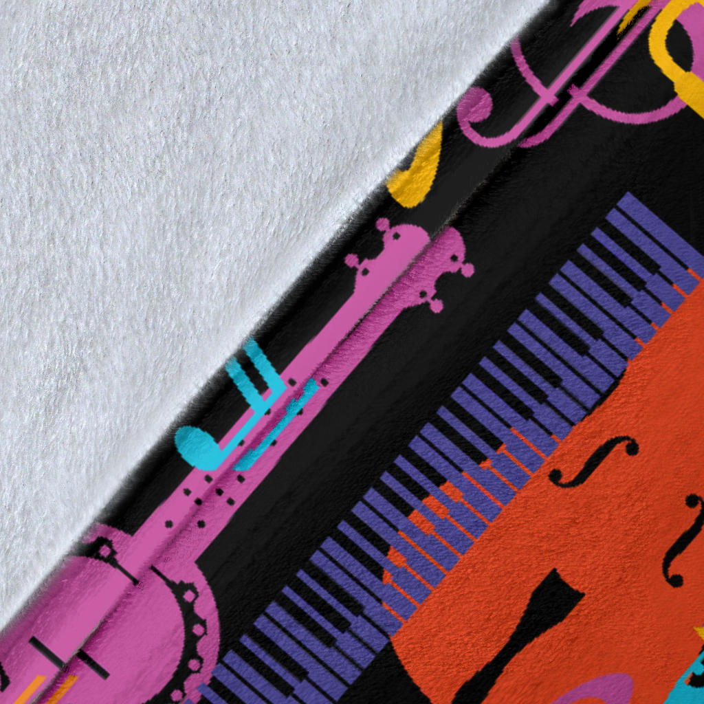 Jazz Pattern Print Design 03 Premium Blanket