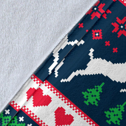 Reindeer Pattern Print Design 03 Premium Blanket