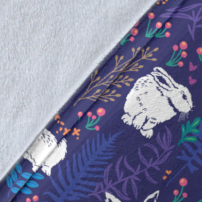Bunny Pattern Print Design 01 Premium Blanket