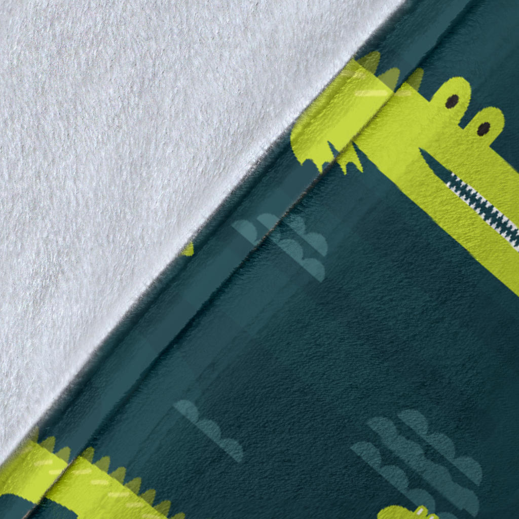 Alligator Pattern Print Design 03 Premium Blanket
