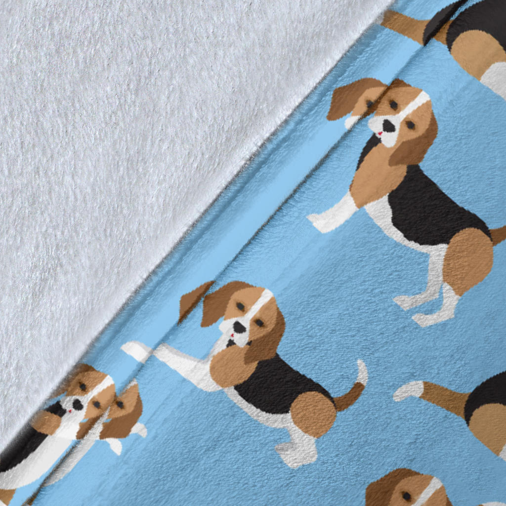 Beagle Pattern Print Design 03 Premium Blanket