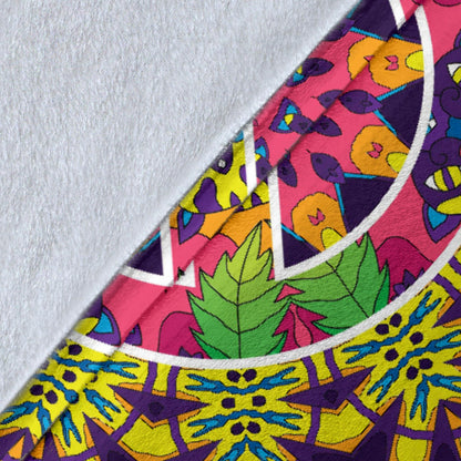 Peace Sign Pattern Print Design A04 Premium Blanket