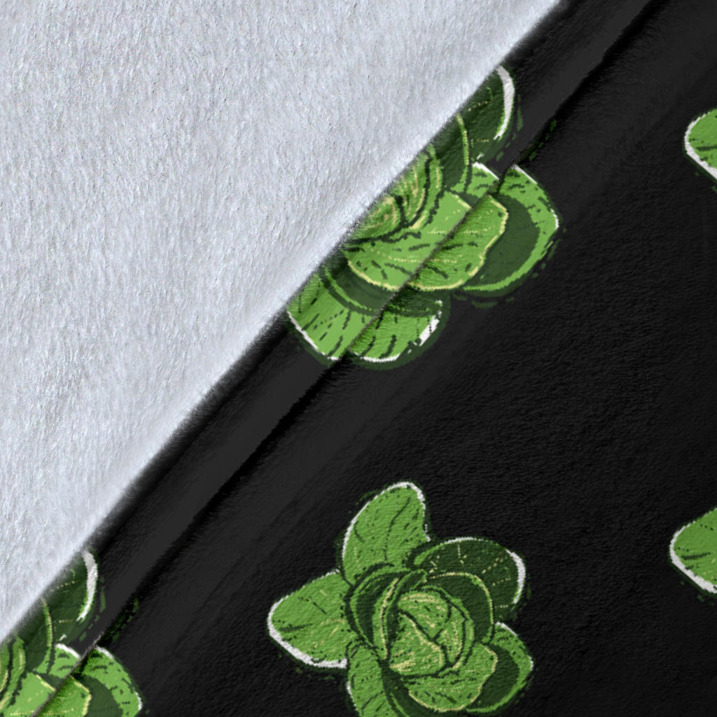 Cabbage Pattern Print Design 03 Premium Blanket