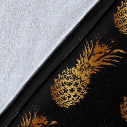 Pineapple Pattern Print Design A02 Premium Blanket