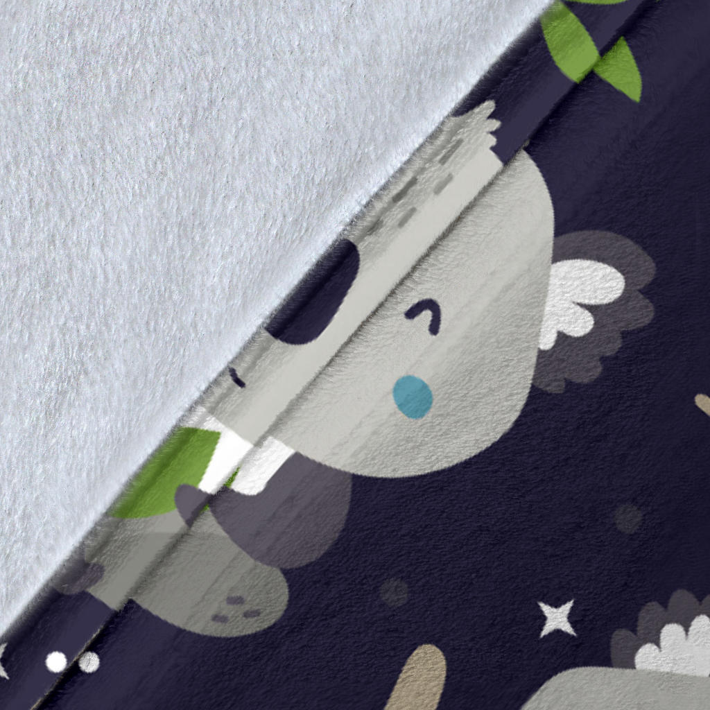 Koala Pattern Print Design 04 Premium Blanket