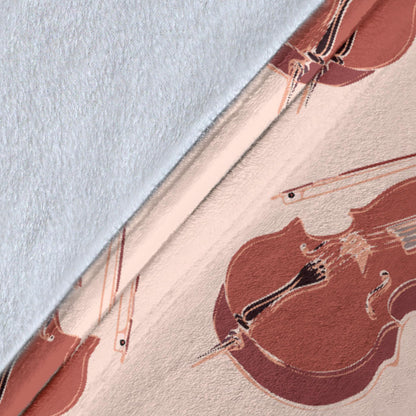 Cello Pattern Print Design 03 Premium Blanket