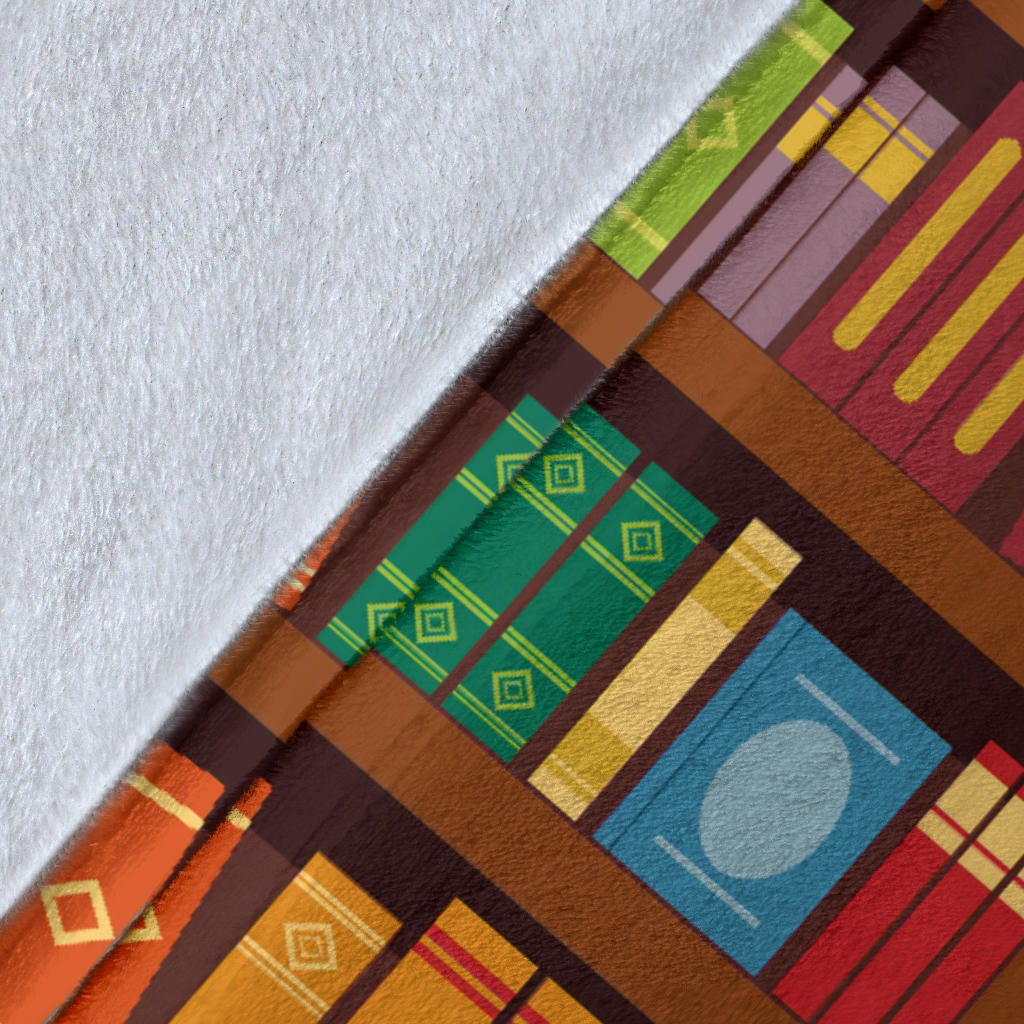 Book Pattern Print Design 06 Premium Blanket
