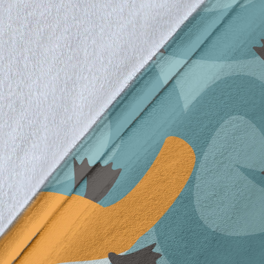 Platypus Pattern Print Design A01 Premium Blanket