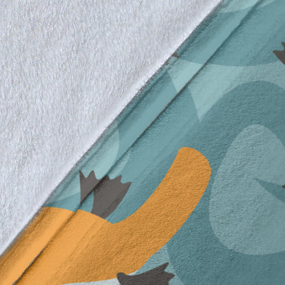 Platypus Pattern Print Design A01 Premium Blanket