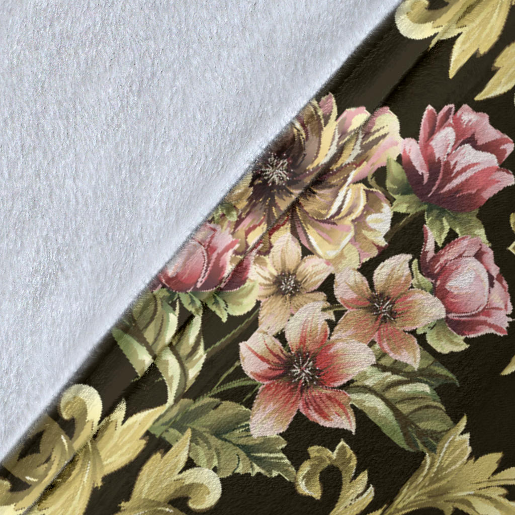 Baroque Pattern Print Design 02 Premium Blanket