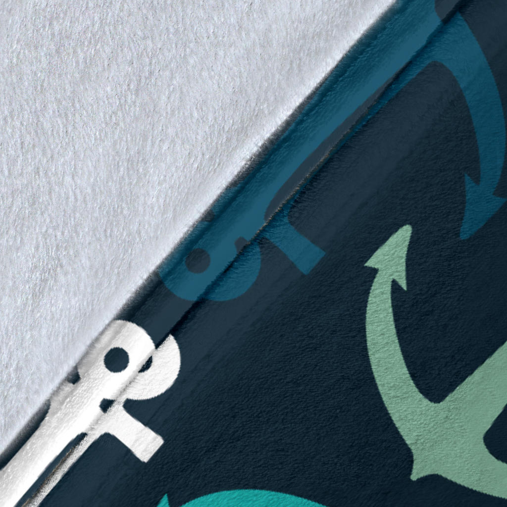 Anchor Pattern Print Design 03 Premium Blanket