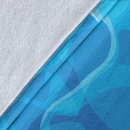 Ocean Reflex Pattern Print Design A02 Premium Blanket