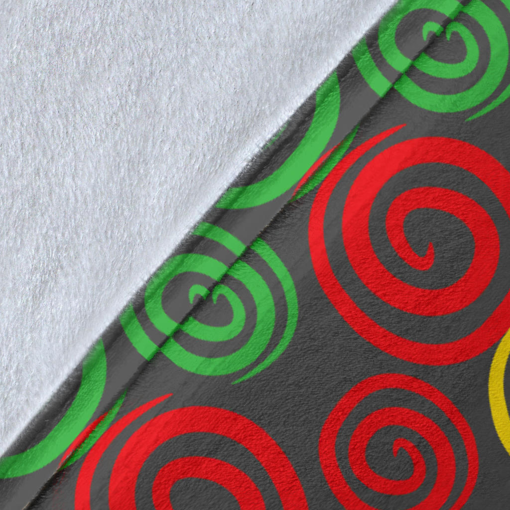 Rastafarian Pattern Print Design A05 Premium Blanket