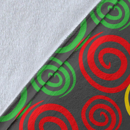 Rastafarian Pattern Print Design A05 Premium Blanket
