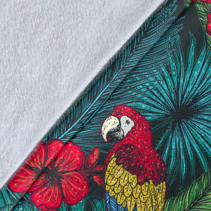 Parrot Pattern Print Design A05 Premium Blanket