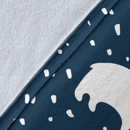 Polar Bear Pattern Print Design A02 Premium Blanket