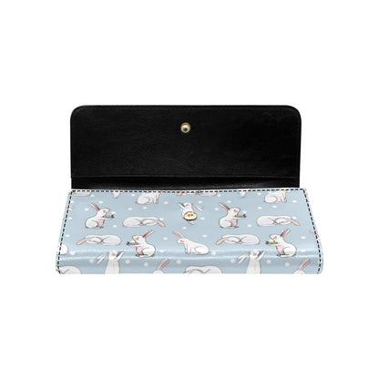 Rabbit Pattern Print Design RB06 Women's Trifold Wallet