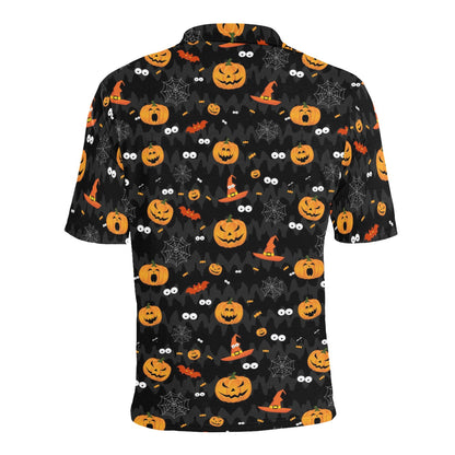 Halloween Print Design LKS405 Men Polo Shirt