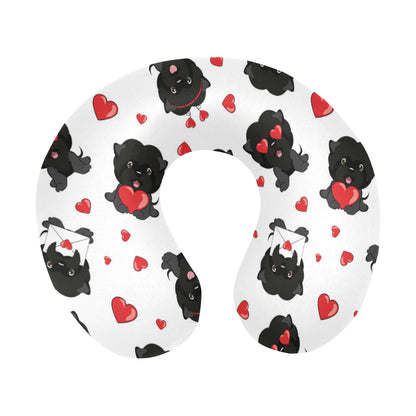 Affenpinscher Pattern Print Design 01 U-Shaped Travel Neck Pillow