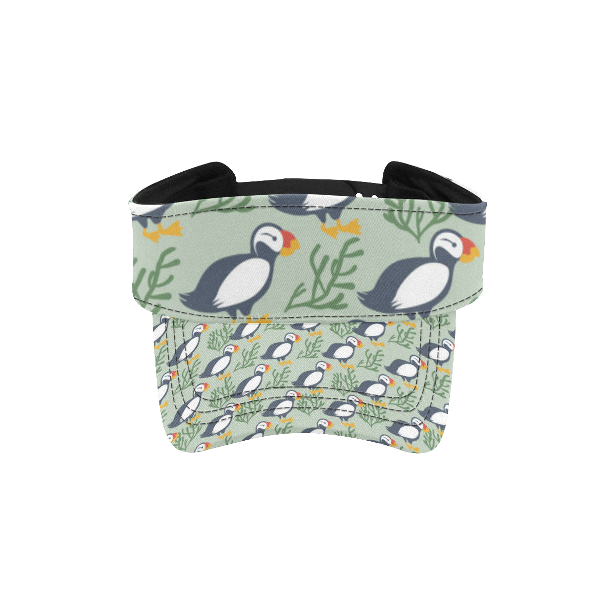 Puffin Pattern Print Design A04 Unisex Sun Visor