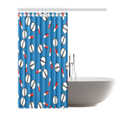 Pill Pattern Print Design A05 Shower Curtain