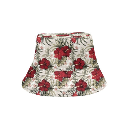 Hibiscus Print Design LKS3011 Unisex Bucket Hat