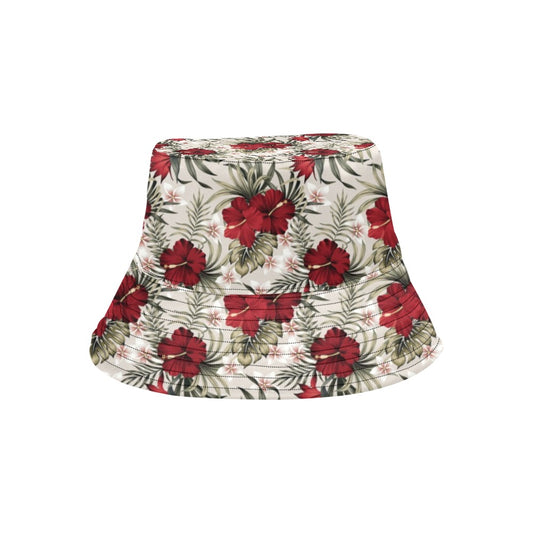Hibiscus Print Design LKS3011 Unisex Bucket Hat