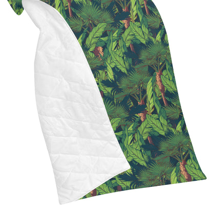 Rainforest Pattern Print Design A01 Premium Quilt