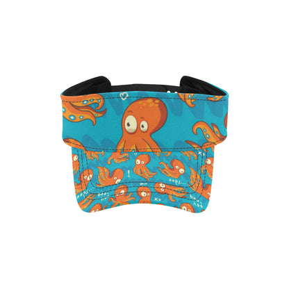 Octopus Pattern Print Design A02 Unisex Sun Visor